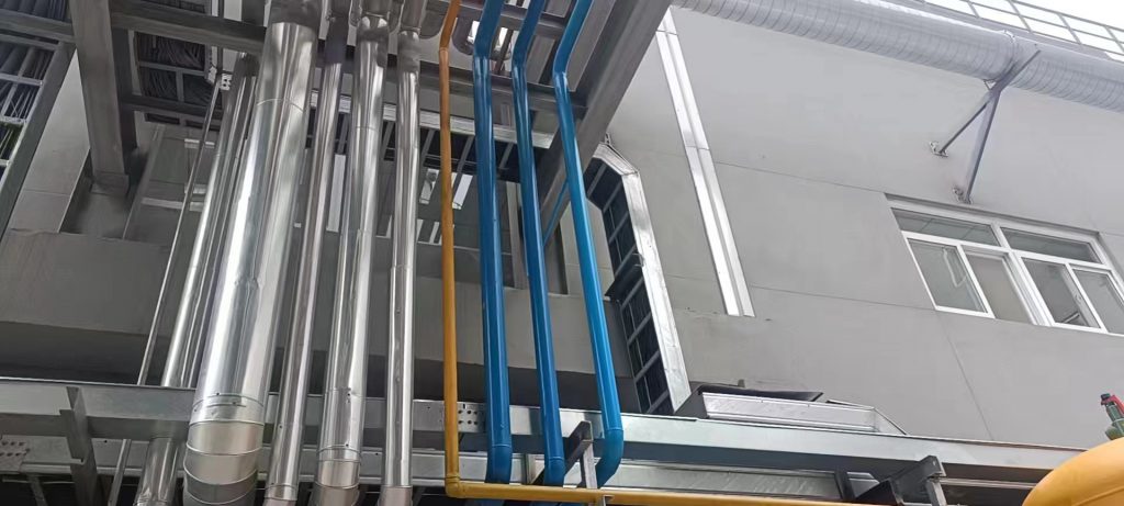 熱浸鋅橋架、大跨距橋架的應(yīng)用-河南開封固體廢棄物資源化項(xiàng)目